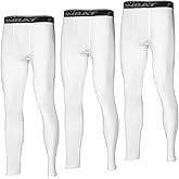 SS COLOR FISH 3 Pack Men Compression Pants Athletic Baselayer Workout Legging Running Tights for Men