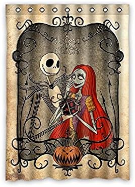 Tall Switch Customize Nightmare Before Christmas window Curtain for Living Room, Bedroom, and Kids Rooms Polyter window Curtain One Piece 52"W x 84"L