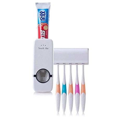 MUXItrade automatische Zahnpastaspender Zahnpasta mit Zahnbürstenhalter