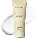 HALOVIDA Hair Mask for Damaged Hair, Silk Mallow Hair Mask Includes Olive Oil & White Truffle - Deep Conditioning Treatment for Permed, Color Treated, Strengthens, Repairs Frizz, 6.8 fl oz