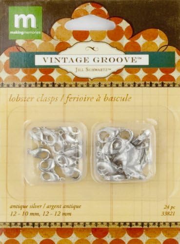 Making Memories Jill Schwartz Vintage Groove Findings Clasps Silver