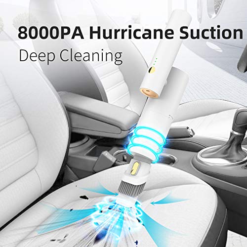 Car Vacuum, YANTU Cordless Handheld Vacuum 8000PA Strong Power Suction