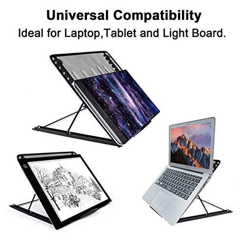 A4 Ultra-Thin Portable LED Light Box Tracer USB Power Cable Dimmable Brightness Artcraft Tracing Light Pad Light Box for Diamond Paint Artists Drawing Sketching Designing Stencilling (Large) - Thumbnail 4