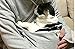 Nituyy VincentDeep Unisex Cat Ear Big Kangaroo Pouch Hoodie Long Sleeve Pet Cat Dog Holder Carrier Sweatshirt (Grey, XXXL)