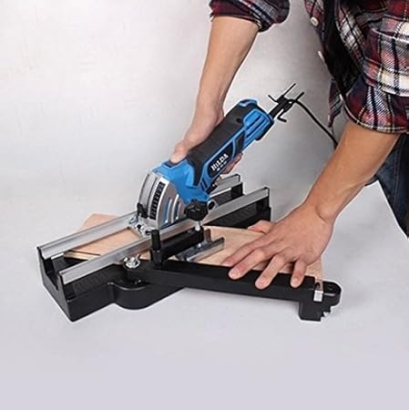 Gowe Mini Scie Circulaire Electrique Multifonction 85 Mm 750 W Pour Bricolage 8 Lames Rail De Guidage Amazon Fr Bricolage