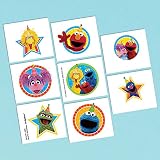 amscan Tattoo Favor, Sesame Street Collection, Party Accessory, Multicolor