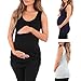 3 Pack Women's Side Ruched Maternity and Nursing Tank Top by Mother Bee - Made in USA