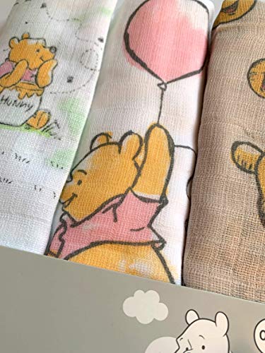 winnie the pooh muslin squares