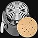 9 Inch Airfryer Parchment Paper 100pcs Unbleached Perforated Air Fryer Liners Non-Stick Parchment Paper Bamboo Steamer Liners for 5.3 & 5.8 quart Air Fryer Cooking
