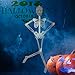 alesTOY 3ft Pose-N-Stay, Glow-in-The-Dark Skeleton for Halloween Party Favors Props and Decorations