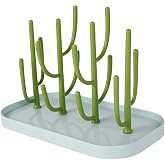 SHxxyljh Bottle Drying Rack,Drying Rack for Kitchen Counter,Detachable Bottle Dryer Holder with Base.for Nipples,Cups,Pump Parts and Accessories(Green)