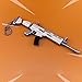 Gun Keychain Gold Scar Large, 6.7