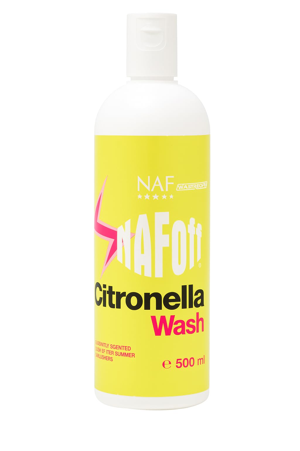 NAF Off Citronella Wash 500ml – No-Rinse Refreshing Horse Wash – With Natural Citronella Oil – Cools & Cleans After Exercise or Warm Weather – Summer Grooming Essential