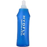 Baitoo Collapsible Water Bottle, BPA-Free Collapsible Soft Flask Foldable Water Bottle for Running Hiking Cycling Climbing Travel (500ML)