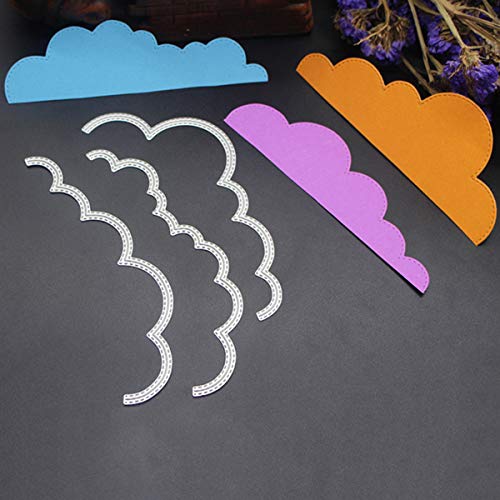 TOOGOO 1t 3 Cloud Frame Metal Cutting Dies Stencils for Scrapbooking Album Paper Card Making Craft Die Cutters