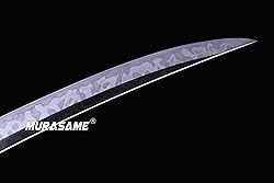 MURASAME Tanto Sword L6 Steel Choji Hitatsura Hamon