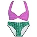 Fin Fun Mermaid Girls Clamshell Bikini Set, Mermaidens Swimsuits and Swimwear
