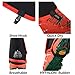 Azarxis Low Trail Gaiters Protective Shoe Covers Wrapid Gators for Men & Women & Youth Running Hiking Climbing (Red & Black)