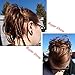Merrylight Scrunchie Hair Extension Ponytail Synthetic Messy Bun Hair Piece (Black-1)