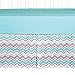 Trend Lab Seashore Waves 3 Piece Crib Bedding Set, Can Be Used As A Blanket Or A Playmat for Tummy Time, Includes Quilt, Fitted Crib Sheet and Skirt