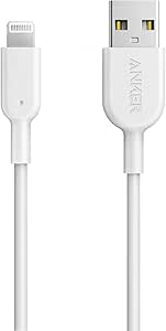 Anker Powerline II Lightning Cable, [3ft MFi Certified] USB Charging/Sync Lightning Cord Compatible with iPhone SE 11 11 Pro 11 Pro Max Xs MAX XR X 8 7 6S 6 5, iPad and More