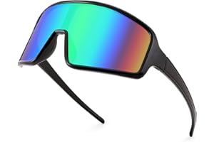 WANWAN Men and Women's Sunglasses, Cycling Sports Glasses 80s Baseball Glasses for Youth Kids Teens