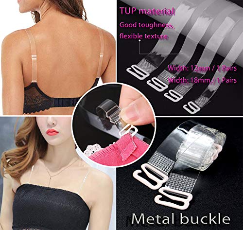 Bra Strap Clips sets,Bra Extenders,Bra Strap Holders Cleavage Control Non Slip Conceal Bra Back Straps Clip (20 sets) - Thumbnail 2