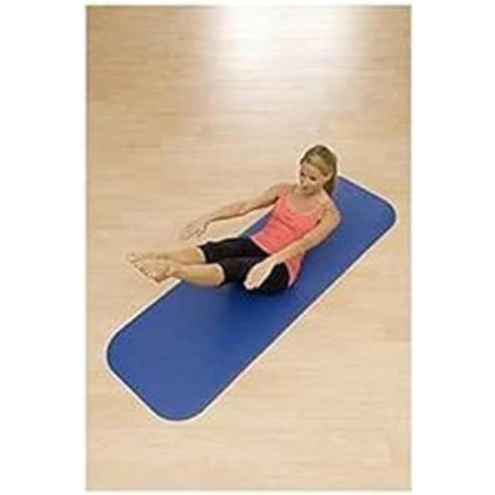 AIREX Coronella Exercise Mat, Ideal for Physical Therapy and Personal Training, Durable and Long-Lasting with a Flat Non-Slip Surface for Ultimate Protection, Blue, 185x60x1.5cm