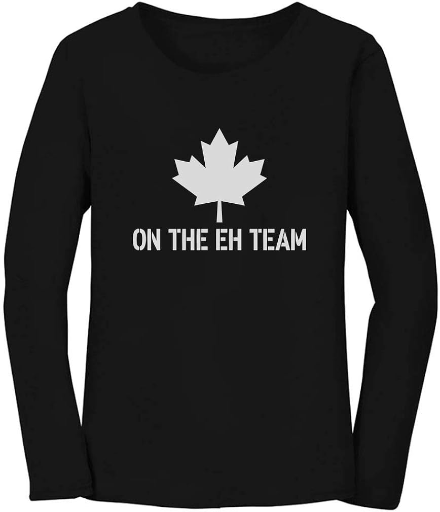 Team Canada Hockey Apparel On The Eh Team Women Long Sleeve TShirt