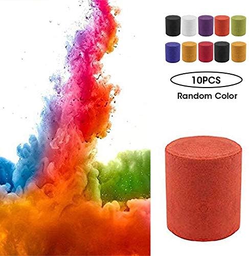 Colorful Smoke Cake Pills, Vuffuw 10 PCS Studio Round Photography Props, Film Stage Magic Tricks Show Party Smoke Effect, Film Television Tobacco Cigarettes Maker (Colorful)