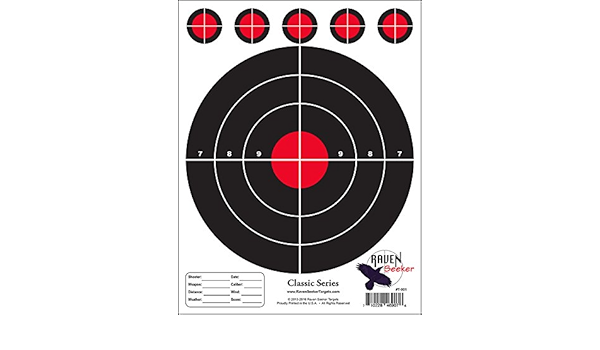 amazon com 150 qty paper shooting targets 8 5x11 80 semi gloss stock t 001 sports outdoors