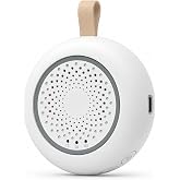 MISIRUN White Noise Machine for Baby and Adult Sleep, for Nursery Travel | 24 soothing sounds, 3-level night light, auto noise detection and 15/30/60-min timer for bedtime, stroller and travel
