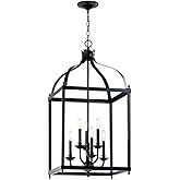 KICHLER Larkin 36.25" 6 Light Pendant in Black