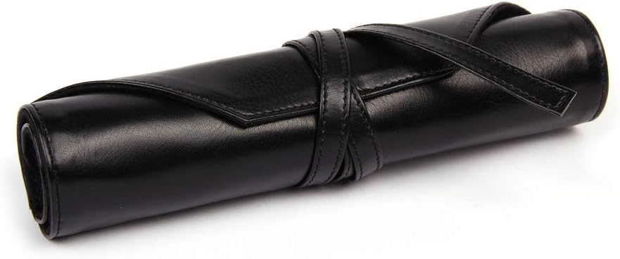 RHODIA TOUCH 116129C, 2-in-1 Black Roll Case Storage for Pencils Brushes and Drawing Tools, Dimensions 32x23 cm