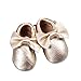 Unique Baby 100% Genuine Leather Bow Moccasins Anti-Slip Tassels Prewalker Toddler Shoes