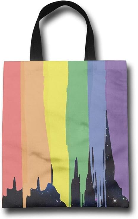 Amazon Co Jp Lqzdqa Lgbt レインボー ゲイ ファッション 再利用可能 ショッピングバッグ エコフレンドリー 耐久性 レチキュール ホーム キッチン