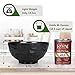 FRLEDM Melamine Bowls-13.2 Ounce for Cereal,Noodle,Soup,Salad,Fruit-Matte black