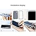 for iPhone Xs Max Case.MACBOU Fashion Magnetic Adsorption Metal Tempered Glass 360° Full Protection Luxury Case Cover for iPhone Xs Max (Black+Transparent)