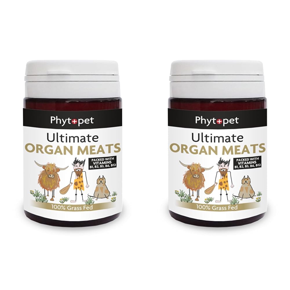 PhytoPet Ultimate Organ Mix | Freeze-Dried Beef Organ Multivitamin | Bioavailable Nutrition Booster for Pets | 90 Capsules | 30-Day Supply (Pack of 2)