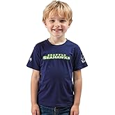 Pro Standard Toddler NFL Seattle Seahawks Classic Chenille Short Sleeve Tee Midnight Navy