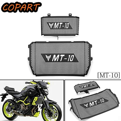 COPART Motorcycle Radiator Guard Grille & Oil Cooler Guard Protector for Yamaha MT-10 FZ-10 2016 2017 2018 2019 2020 - Thumbnail 6