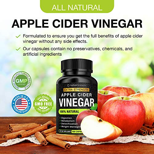 image for Natures Distribution 100% Natural Raw Apple Cider Vinegar Capsules (15