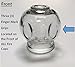 Glass Fire Cupping Jars with Finger Grips - #4 (Outer Dia. 2.5