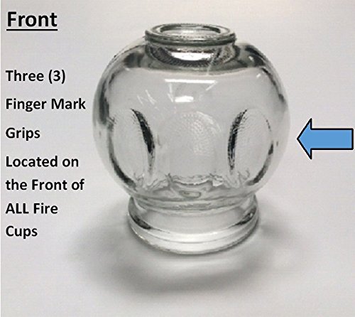 Glass Fire Cupping Jars with Finger Grips - #3 (Outer Dia. 2.2"), Set of 24 Cups - Image 5