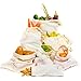 Cotton Produce Bags Reusable Produce Bags - Eco Friendly Produce Bags - Produce Bags Grocery Reusable - Vegetable Bags Set (Set of 6 (2 Large, 2 Medium, 2 Small))
