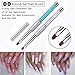 Makartt 6pcs Nail Art Brushes Set for Acrylic Nails Poly Extension Nails 3D UV Gel,Professional Different Nail Design Brushes Tool With Glitter Handle for Salon at Home DIY Manicure