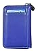 Yeeasy 25 Card Slots Credit Card Wallet Holder Bifold Wallet Genuine Leather (Blue)