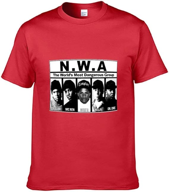 Amazon N W Aアイスキューブmcレンdjイェラドクタードレ 半袖 Tシャツ 男性 夏 ファッション 芸術 Tシャツ カットソー 通販