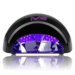 MelodySusie 12W LED Nail Dryer - Nail Lamp Curing LED Gel Nail Polish, Professional for Nail Art at Home and Salon - Black