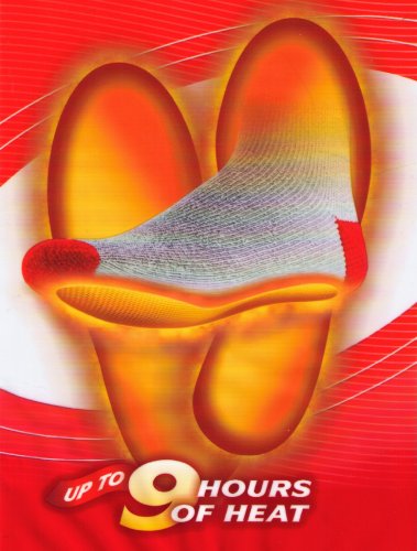HeatMax ToastiToes Air Activated Insole Foot Warmers With Adhesive - Pack of 4 Pair